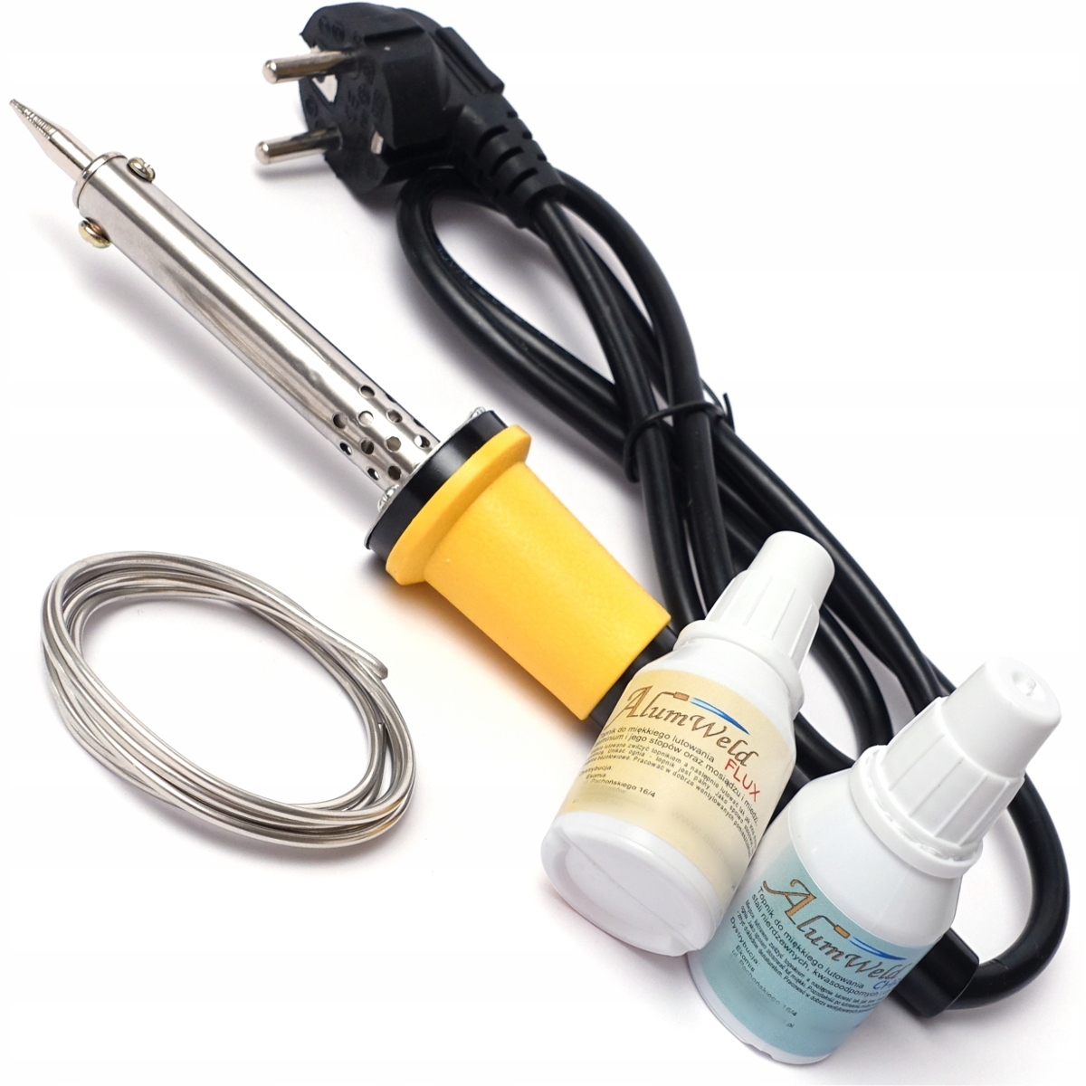 Z03M Lutownica+Cyna+Topniki AlumWeld do Aluminium.