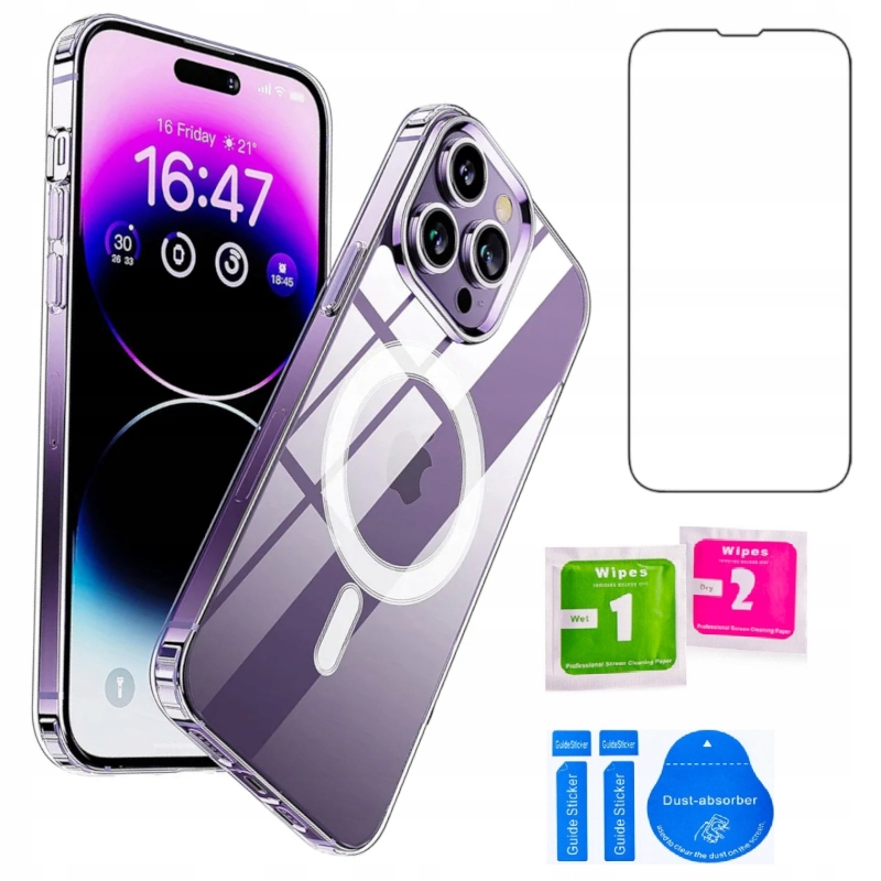 

Etui Hybrid Shock Magsafe Do Iphone 14 Pro Szkło