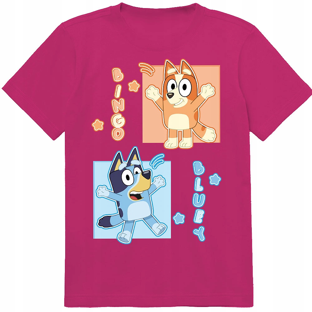 KOSZULKA DZIECIĘCA T-SHIRT DLA DZIECKA BLUEY BLUE 140 PREZENT JAKOŚĆ