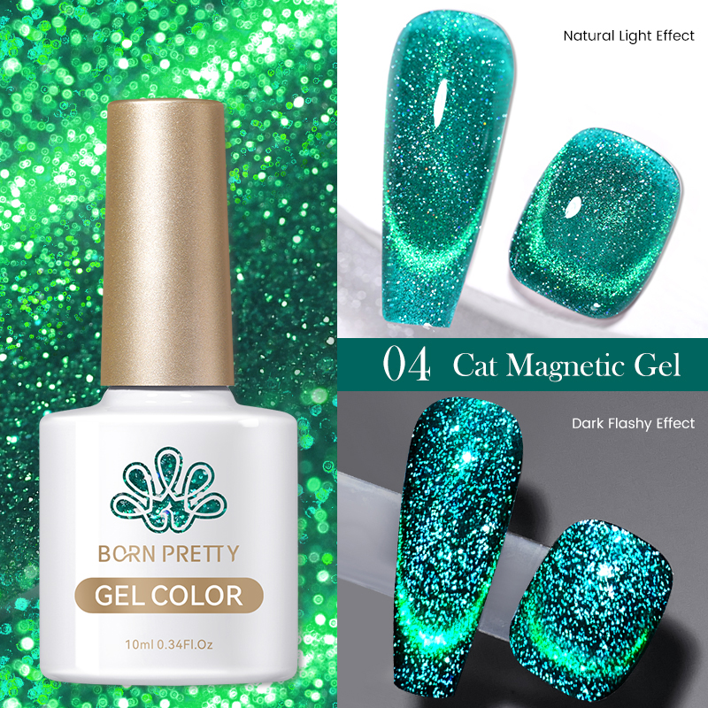 BORN PRETTY - Reflective Cat Magnetic Gel 10ml - 04