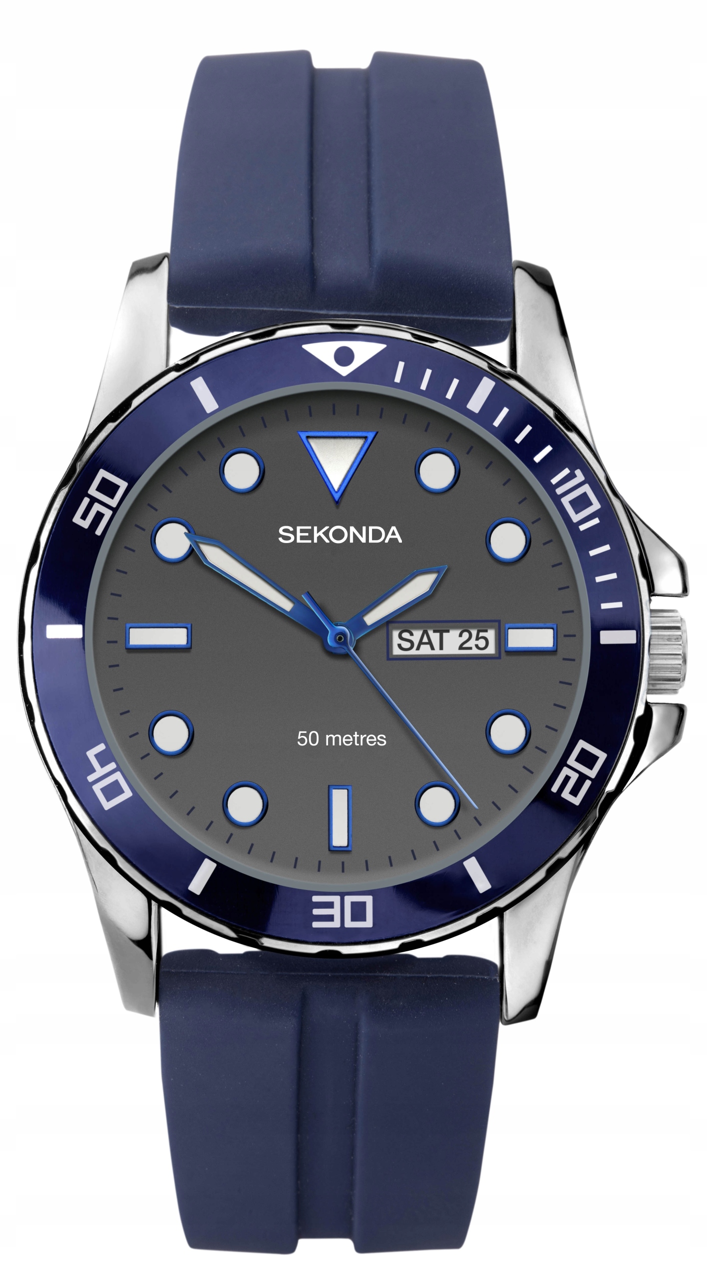 Pánské hodinky Sekonda 1702 modrý křemenný pásek