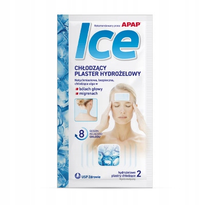 

Apap Ice plastry chłodzące na ból i migrenę 2 szt.