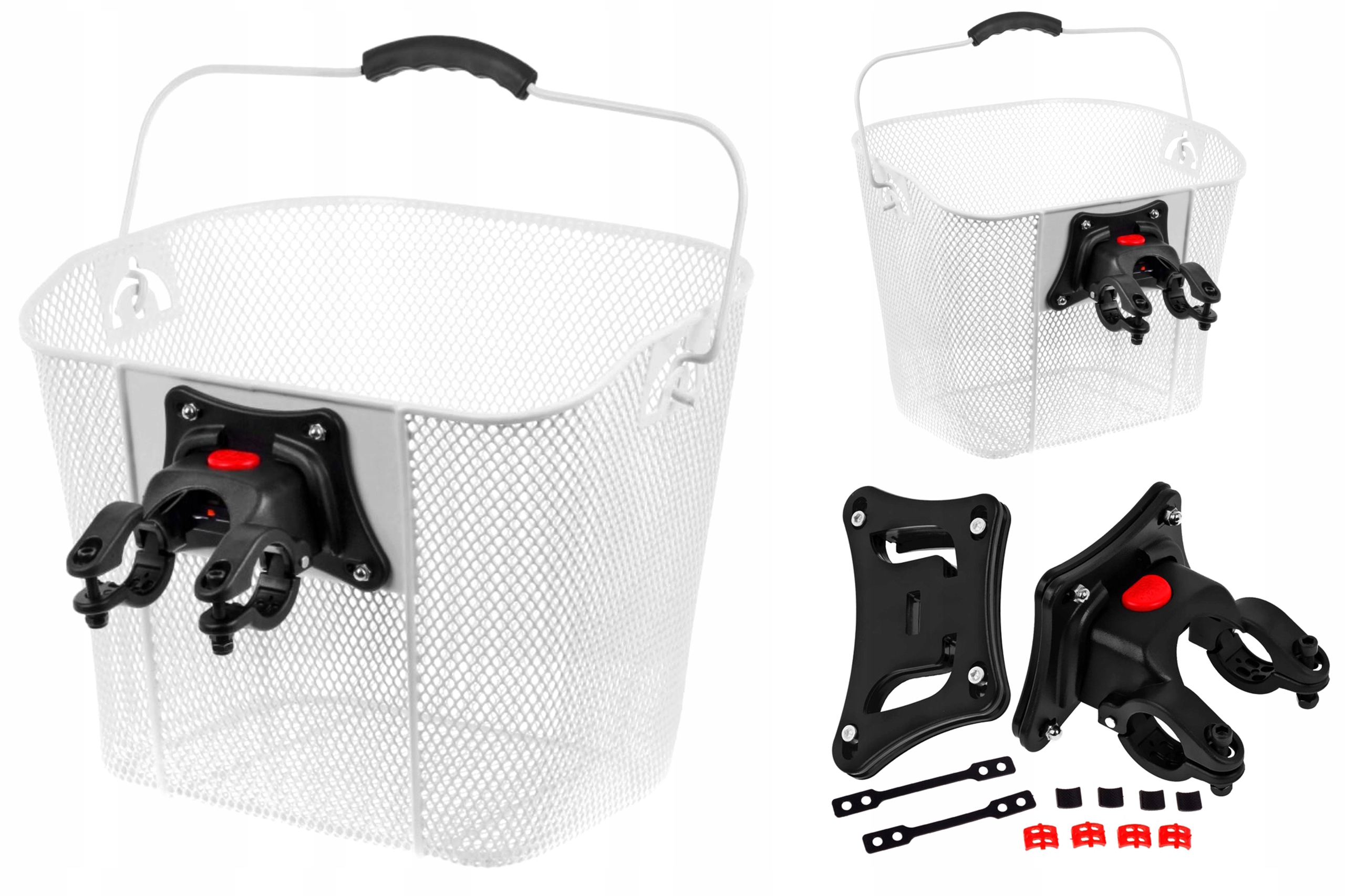 

Koszyk Rowerowy Przód Kands HT-512 Klik Biały