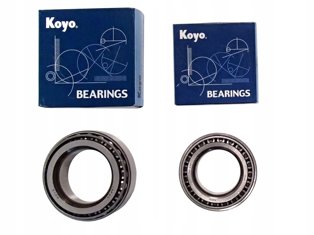 DWA ŁOŻYSKA KOŁA PRZÓD PIASTA KOYO PATROL Y60 Y61