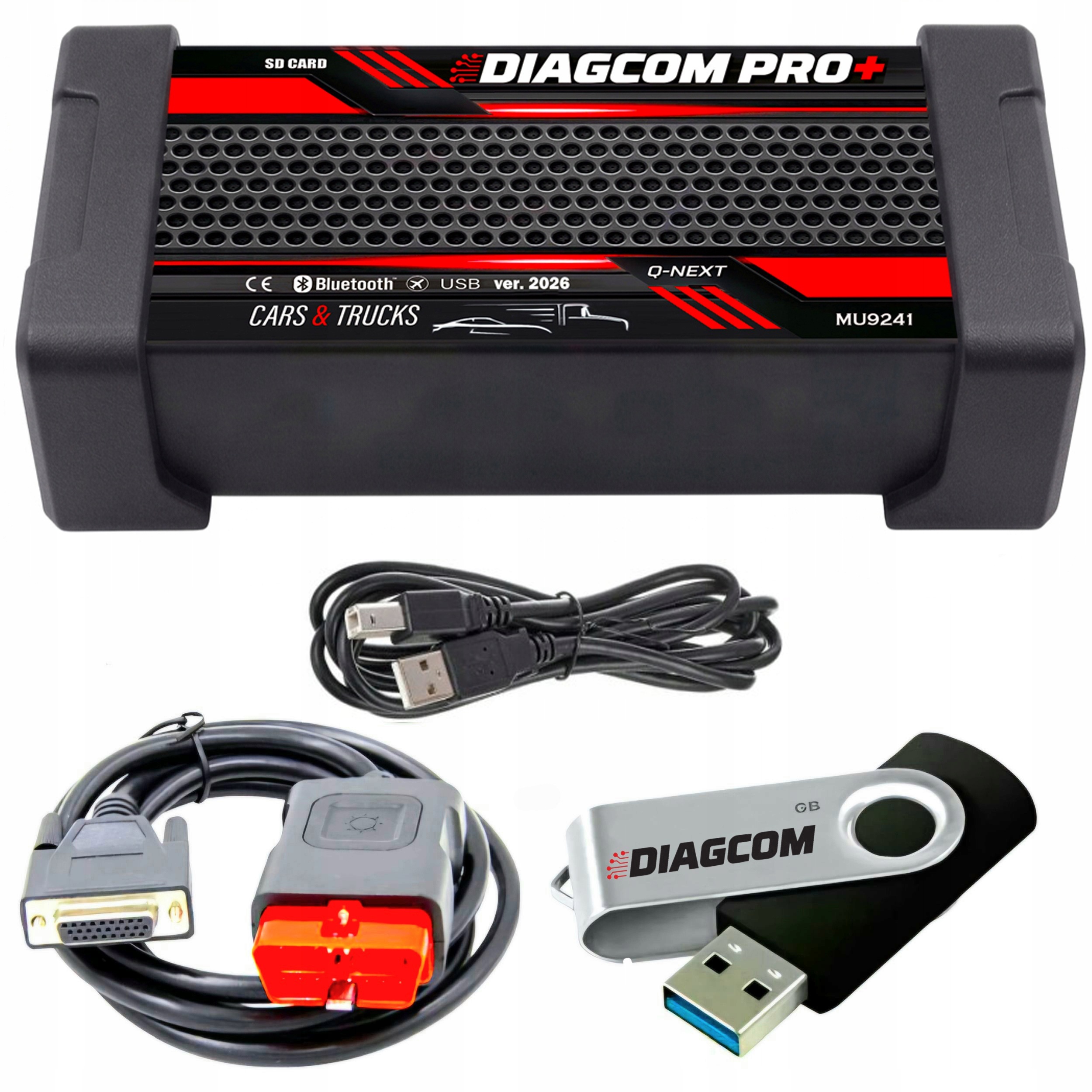 Tester Interfejs Skaner Diagnostyczny Multi Komputer Diagcom Pro+ Qnext Bt