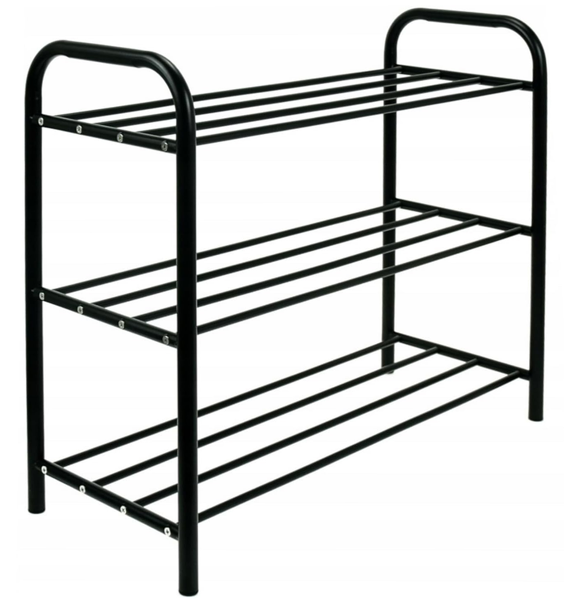 PÓŁKA METALOWA REGAŁ STOJAK ORGANIZER NA BUTY OBUWIE SZAFKA 3 POZIOMY Wysokość mebla 52 cm