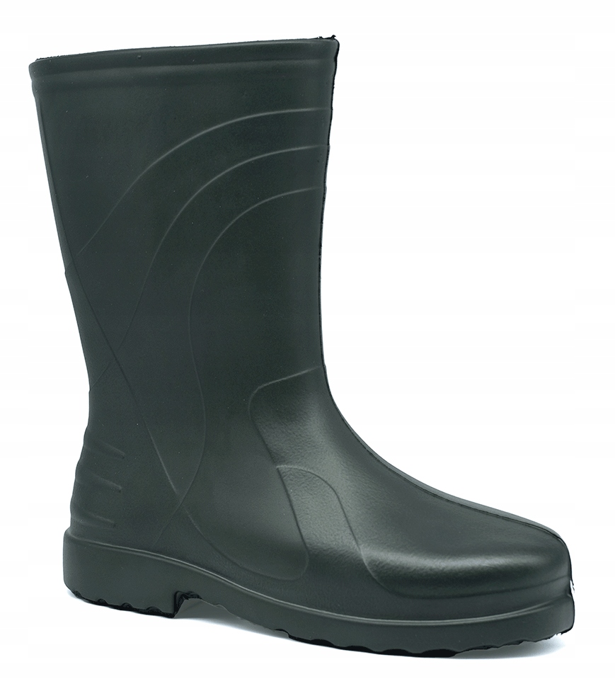 Kalosze PIANKOWE damskie ocieplane zielone lekkie ciepłe Gumowce EVA Demar Materiał zewnętrzny pianka