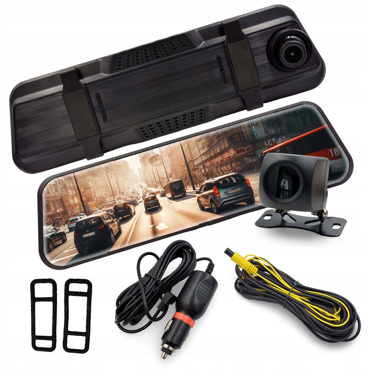 WIDEOREJESTRATOR MENU PL KAMERA SAMOCHODOWA FULL HD + KAMERA COFANIA