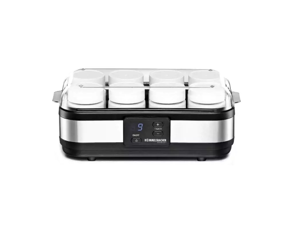 Jogurtovač Rommelsbacher Jg 40 zařízení na jogurty černo-stříbrné 40 W