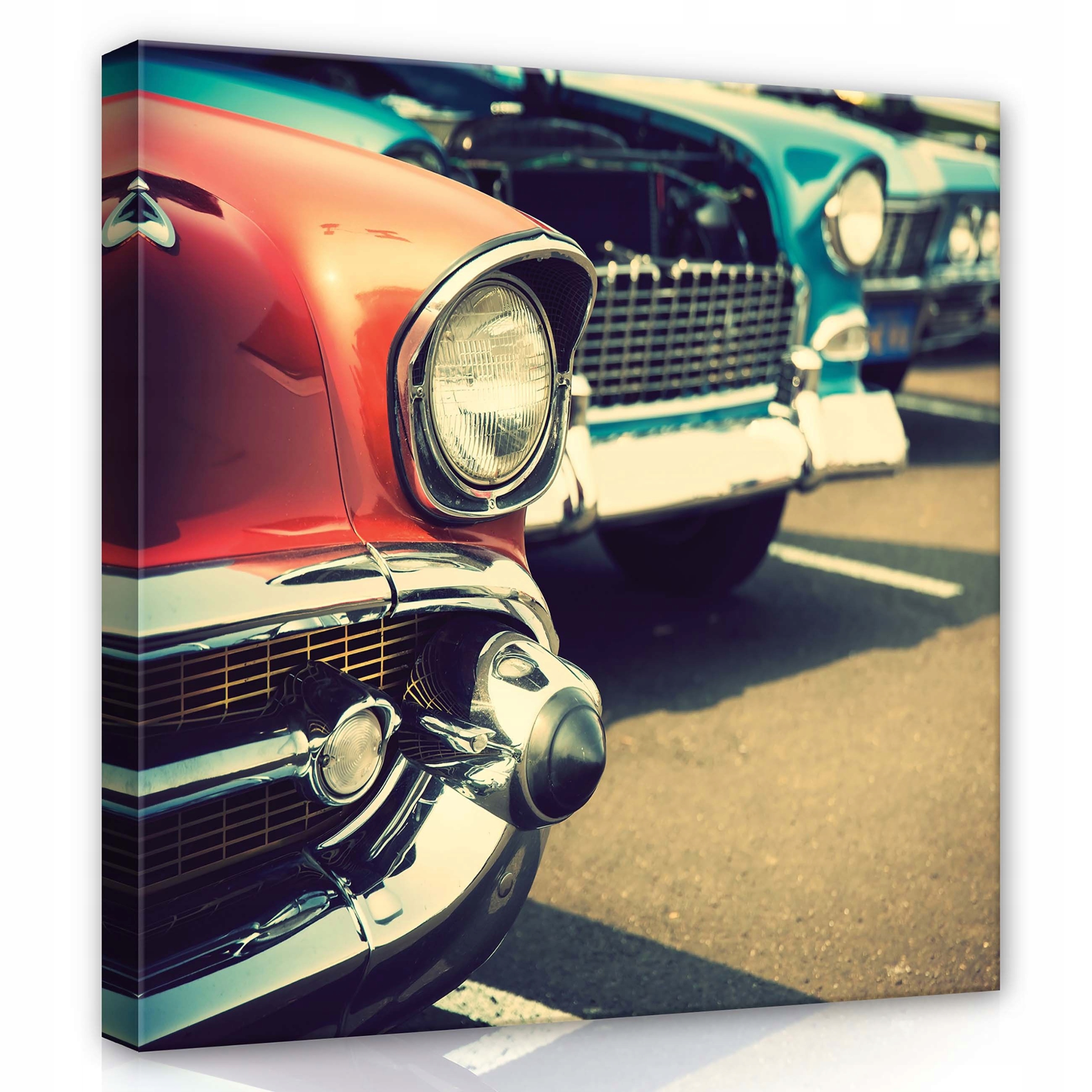 Obraz 80x80 Vintage auto klasik retro chrom nostalgie léta5060