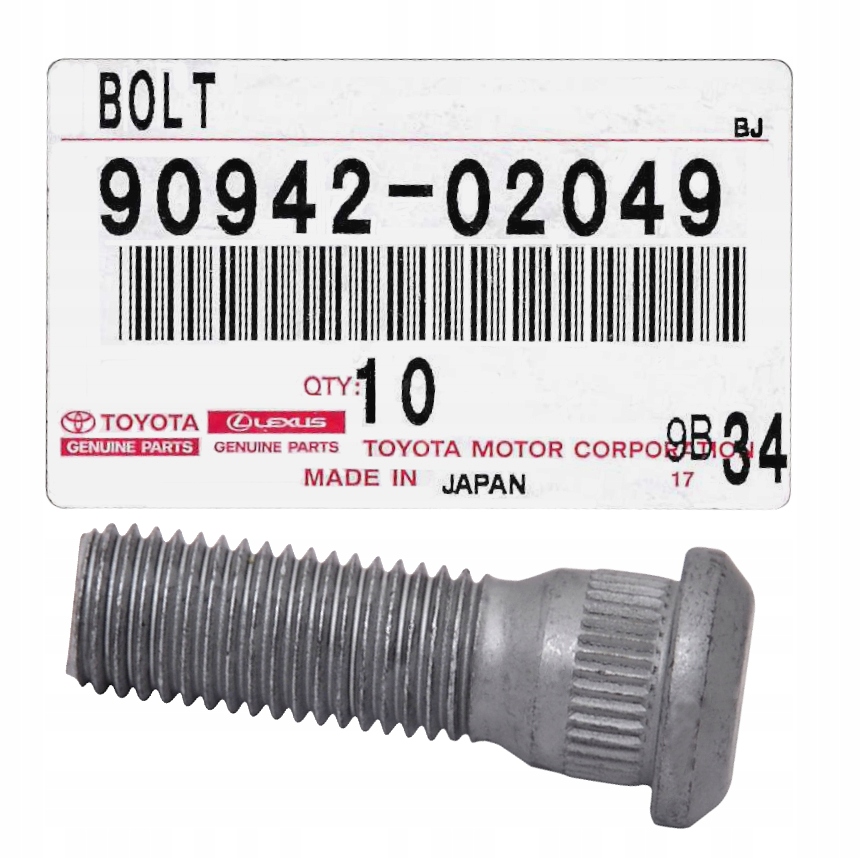 

Szpilka koła piasty Toyota Lexus 90942-02049 Oe