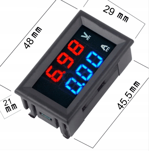 Woltomierz Amperomierz 0-100V 10A DC Producent Elektroweb