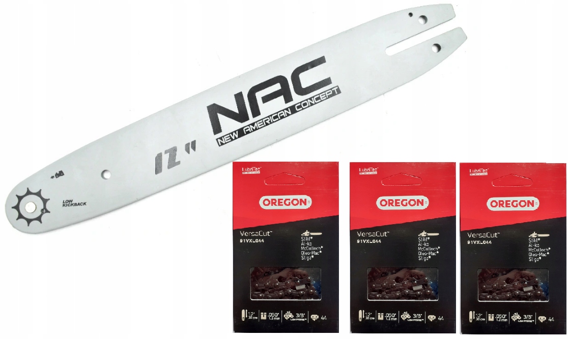 

Prowadnica Nac 30 cm 3/8 1,3 3x łańcuch Oregon
