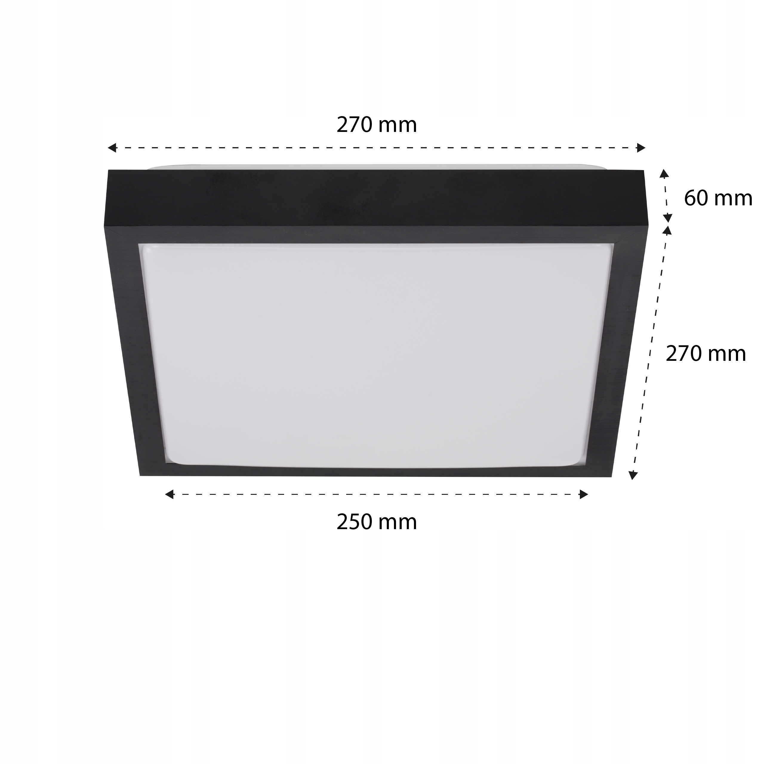 Plafon LED 2xE27 NATYNKOWY sufitowy oprawa LAMPA panel Kolor czarny