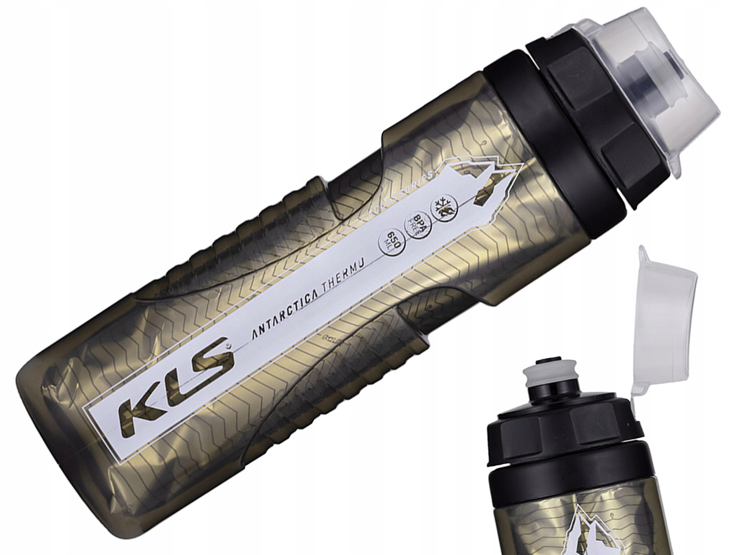 Bidon termiczny Kellys Antarctica charcoal 650 ml