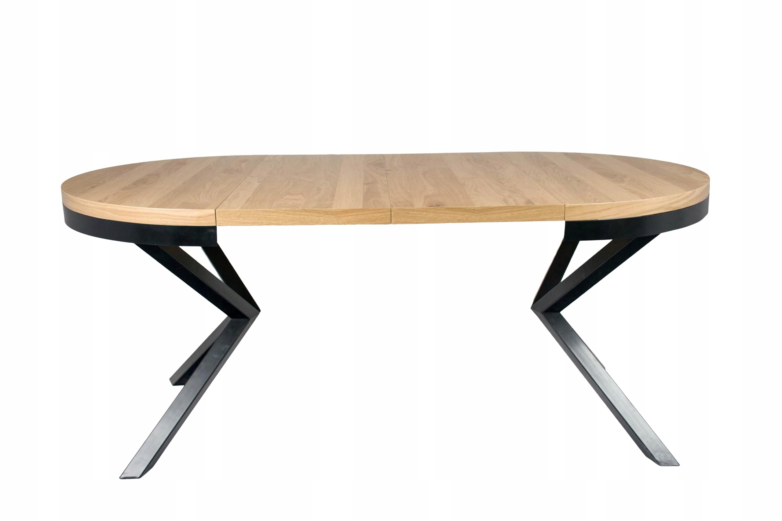 

Loft Okrągły fi100 2x50 metalowe nogi dąb fornir