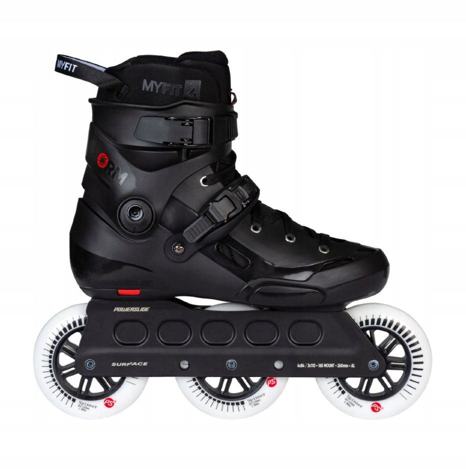 Powerslide Kolečkové brusle Powerslide Storm Black 110, 3x, 110, 43-44