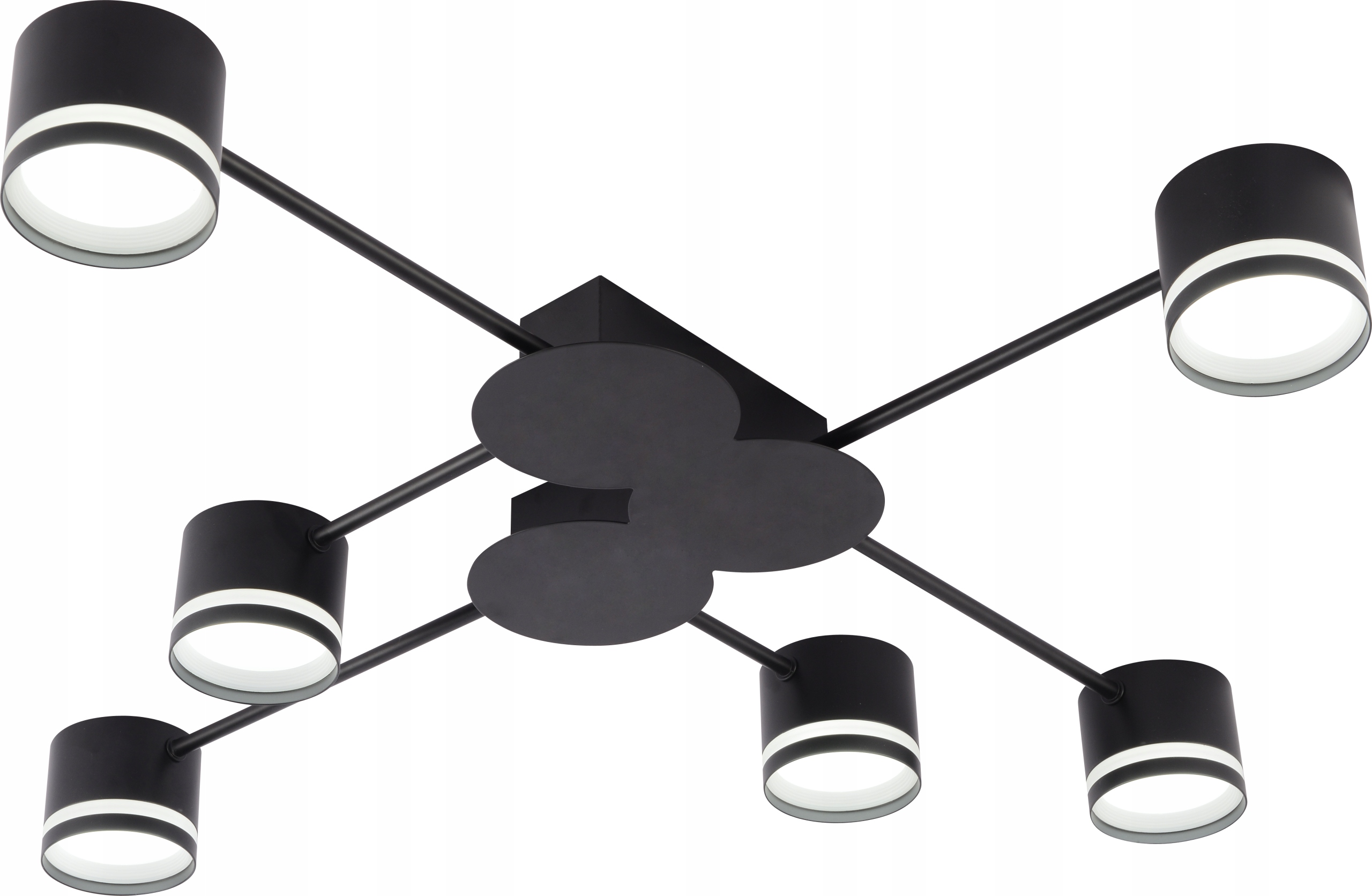 Stropná Lampa Čierna 6XGX53 IP20 Moderná Loft 80 CM Vargo DL1276