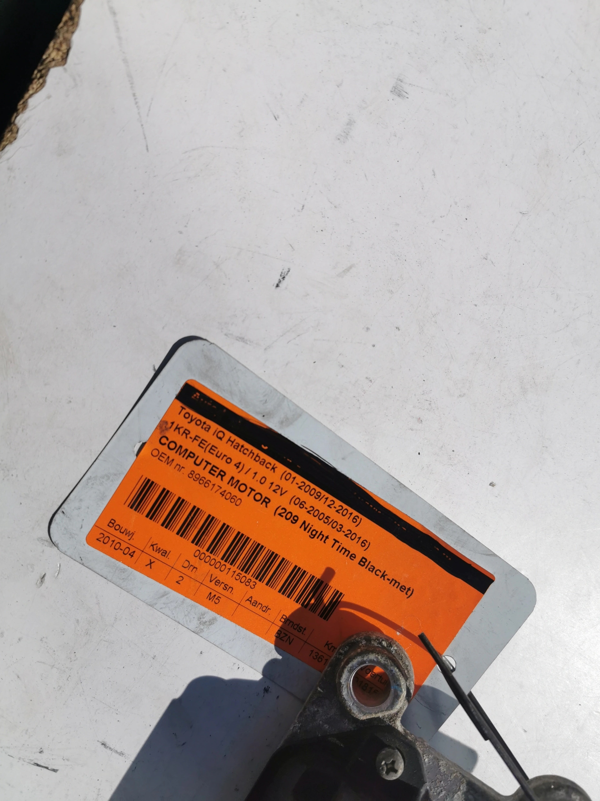 TOYOTA IQ 1.0B 89661-74060 212000-5410 computer EC