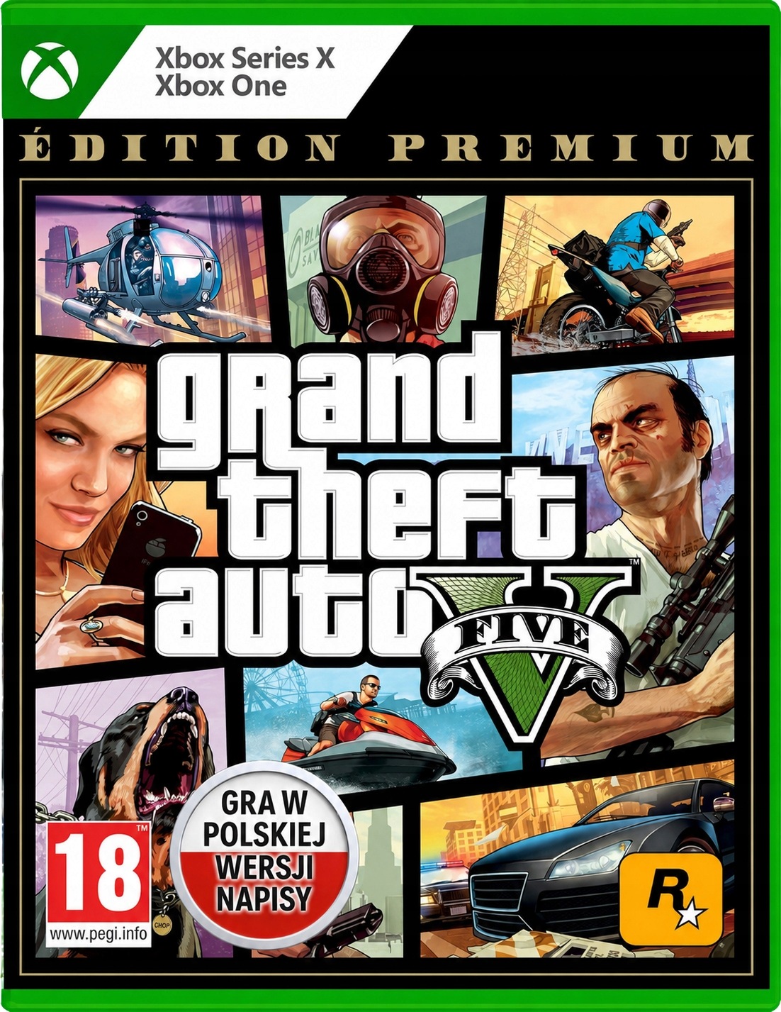 Grand Theft Auto V Edycja Premium Gta 5 Pl Xbox One Series X Płyta
