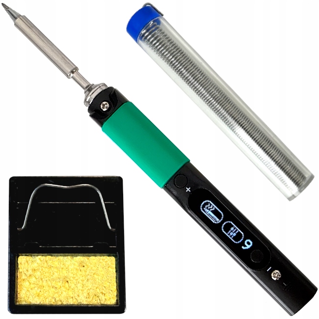 Zestaw Smart Lutownica Pinecil V2 Cyna Podstawka Gąbka