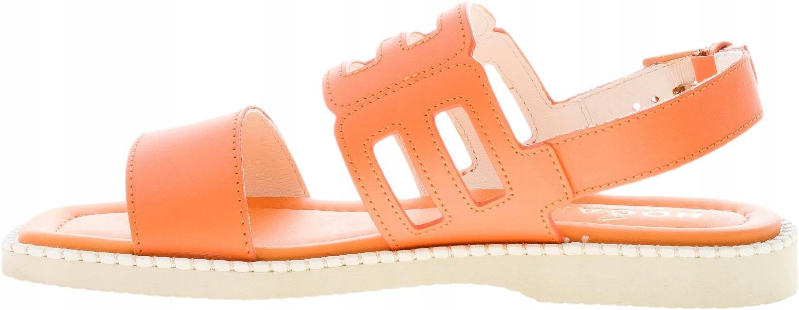 Hogan Oranžové Klasické Sandály Z Přírodní Kůže 37 1/2 3CA
