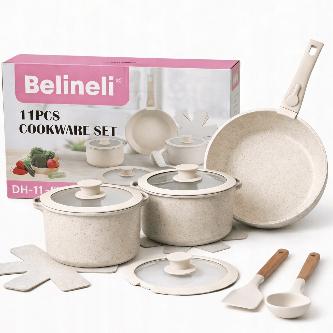 Sada Hrnců Pánev Indukce Plyn 11 El Nepřilnavá