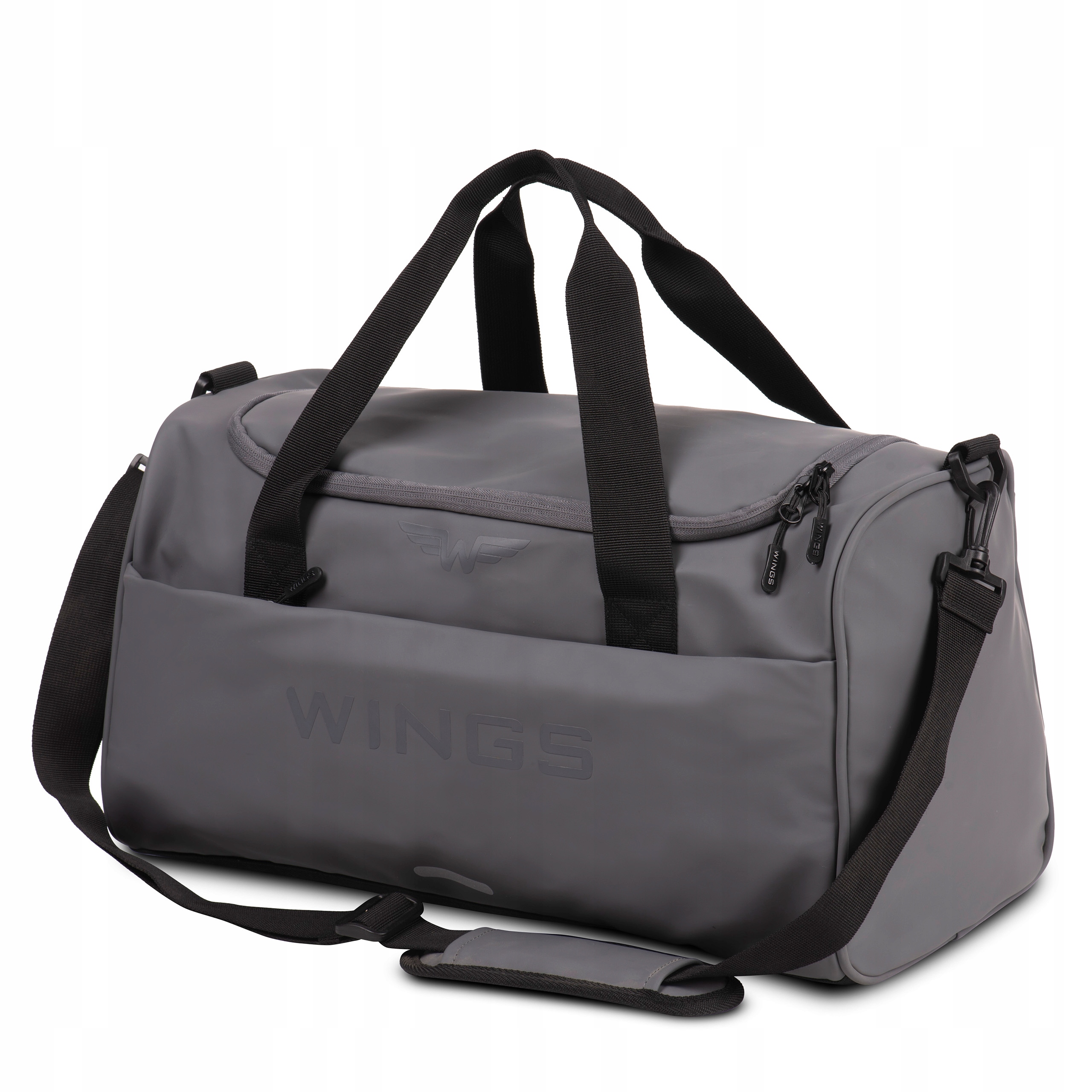 Cestovní taška prostorná Šedá Lehká příruční zavazadlo do letadla Wings