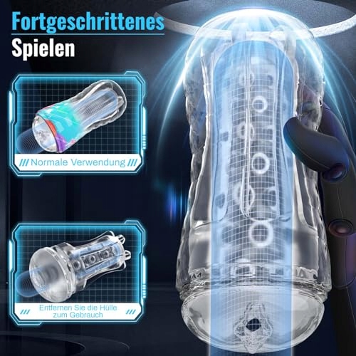 TRANSPARENT MASTURBATOR KUBEK DLA MĘŻCZYZN REALISTYCZNA KIESZONKOWA POCHWA — miniatura 3