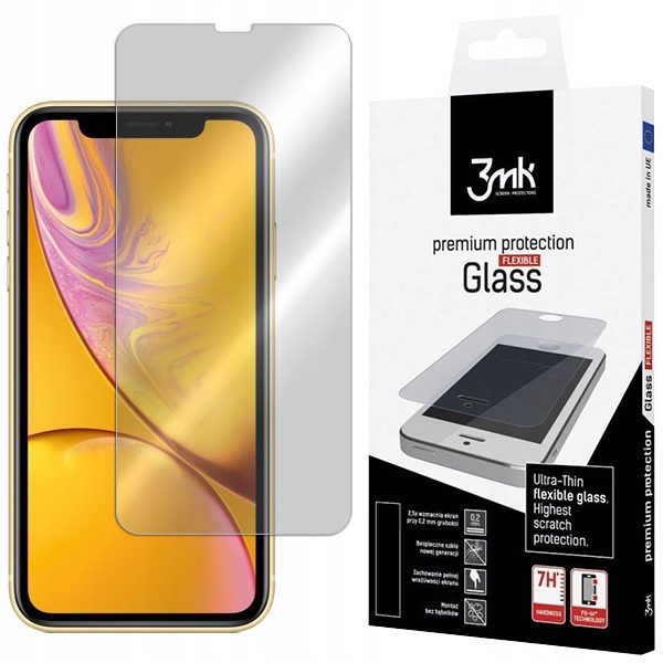 

Szkło Szybka do iPhone Xr, 3MK FlexibleGlass