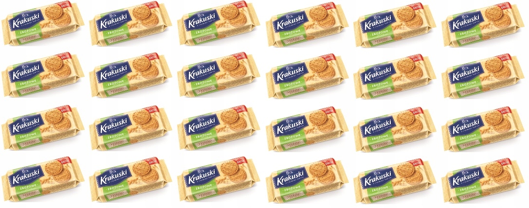 Levně 24 x 201 g Krakuski Obilné sušenky Karton