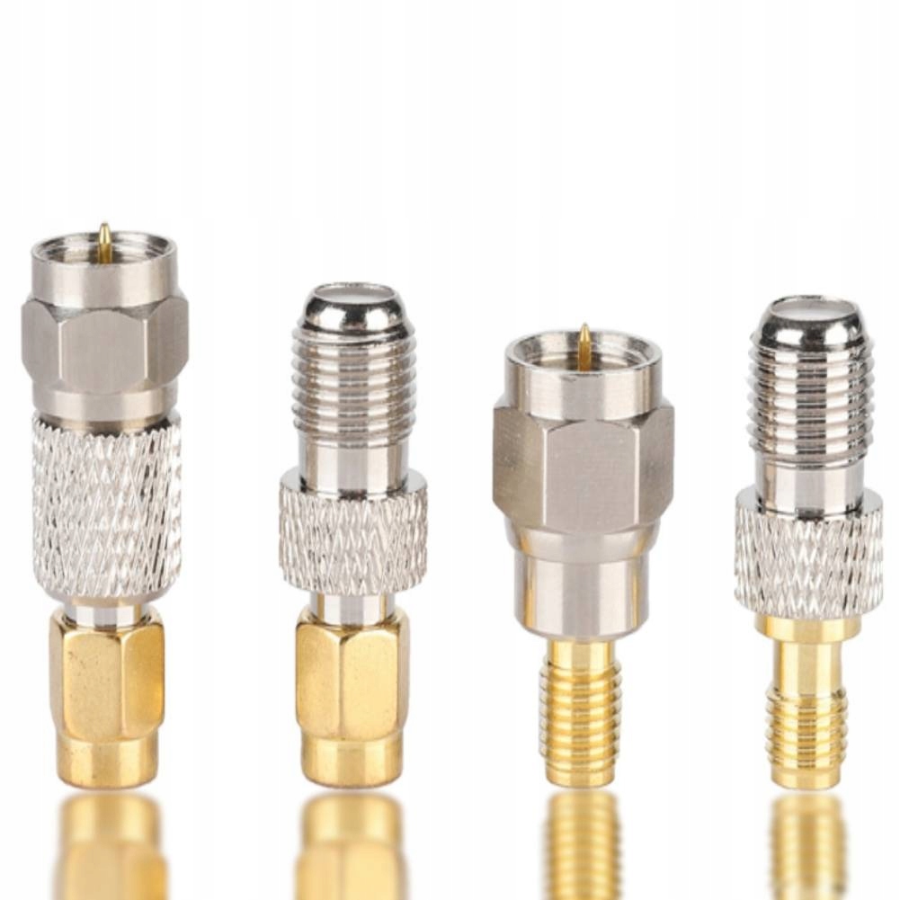 4 шт. Портативный латунный антенный разъем F n