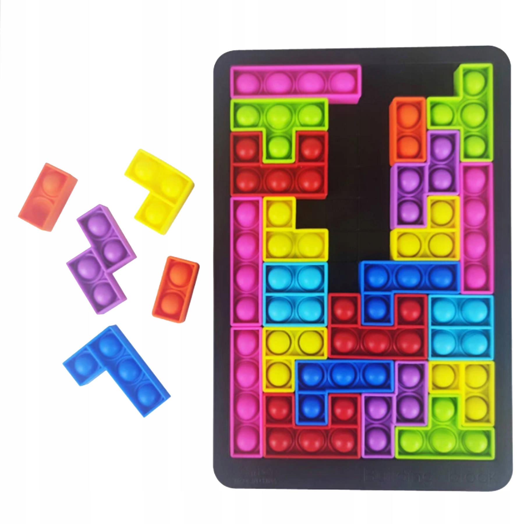 

Zabawka Bąbelki Tetris Pop It Układanka Puzzle 3W1