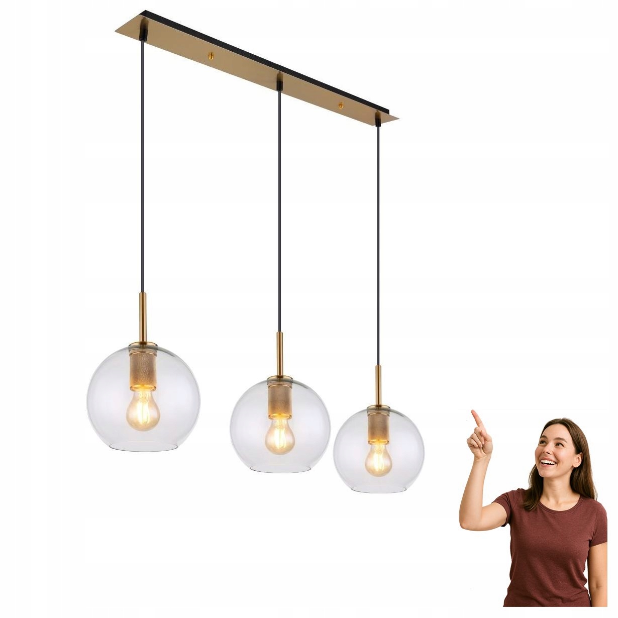 Závesná lampa Adara 15462H2 Globo