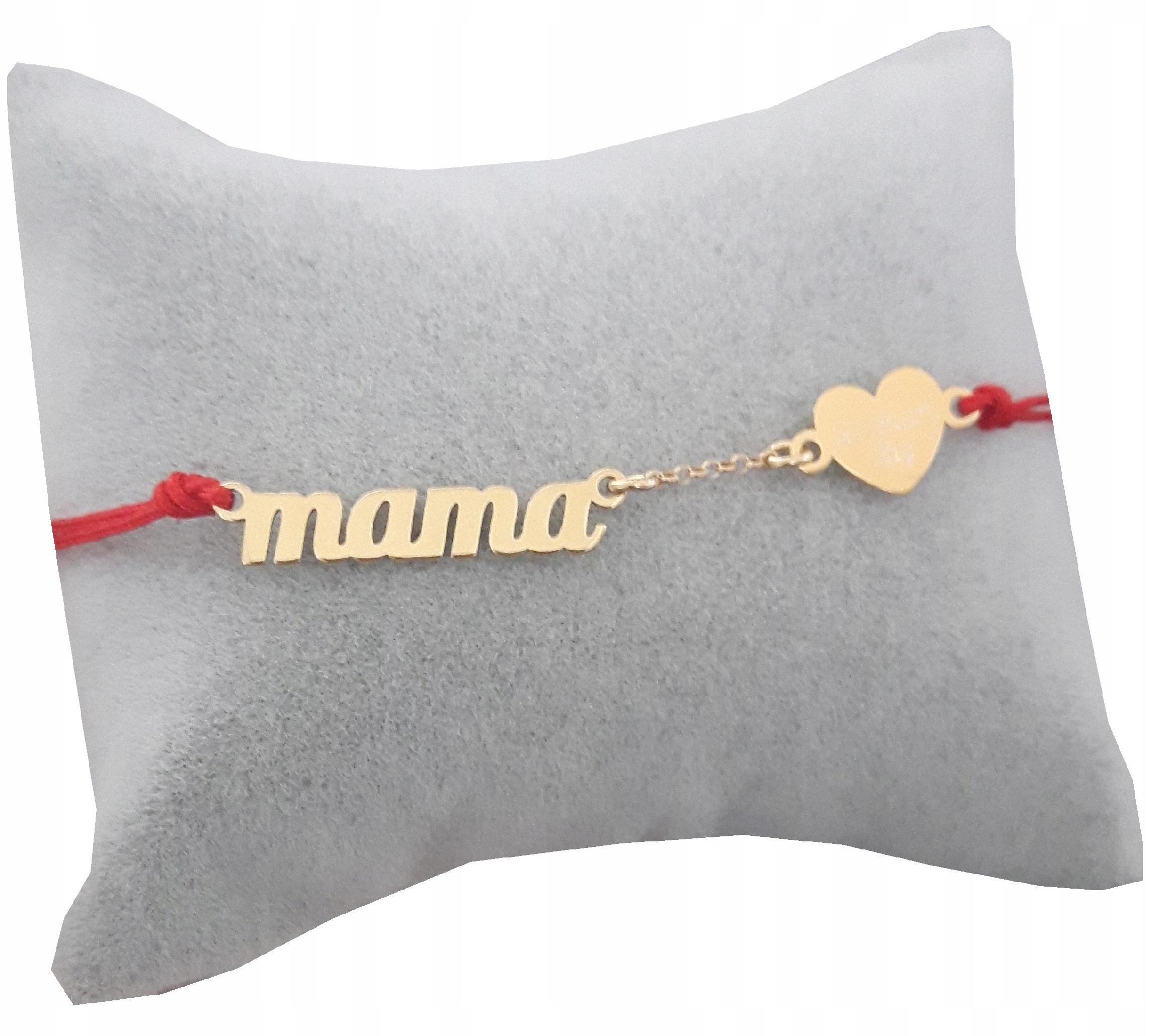 

Bransoletka Sznurkowa Mama srebro 925 Grawer