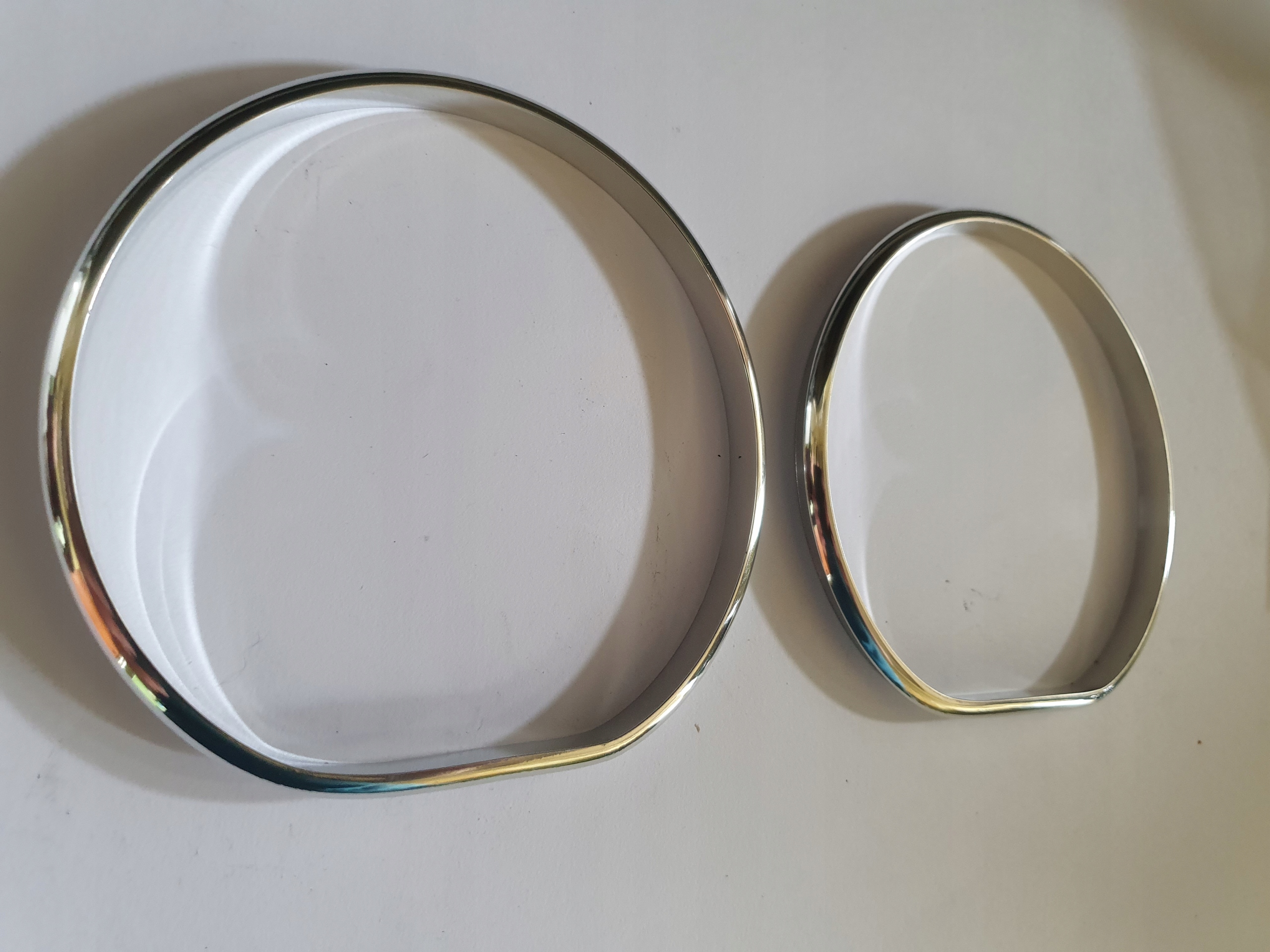 Aluminiowe ramki do licznika Renault Laguna 2 Po liftingu