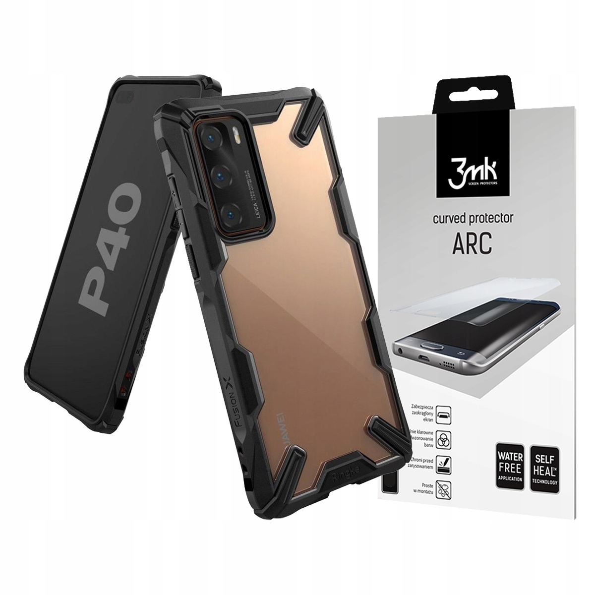 

Ringke F-x Etui Case Do Huawei P40 + Folia 3MK