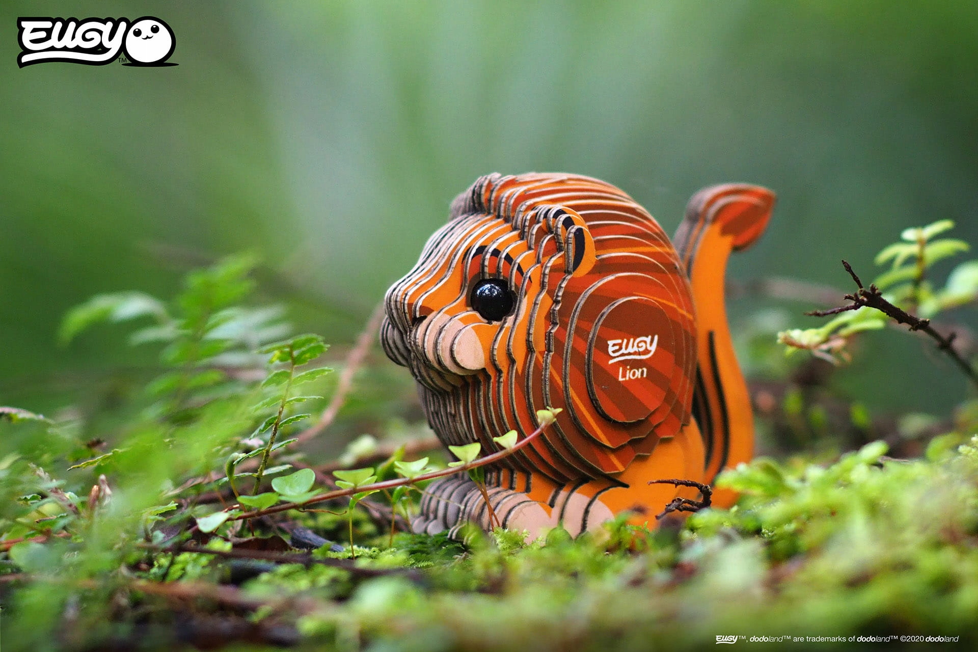 Lew Eugy Eko Układanka Puzzle 3D Zabawka Senso 6+ Płeć chłopcy dziewczynki