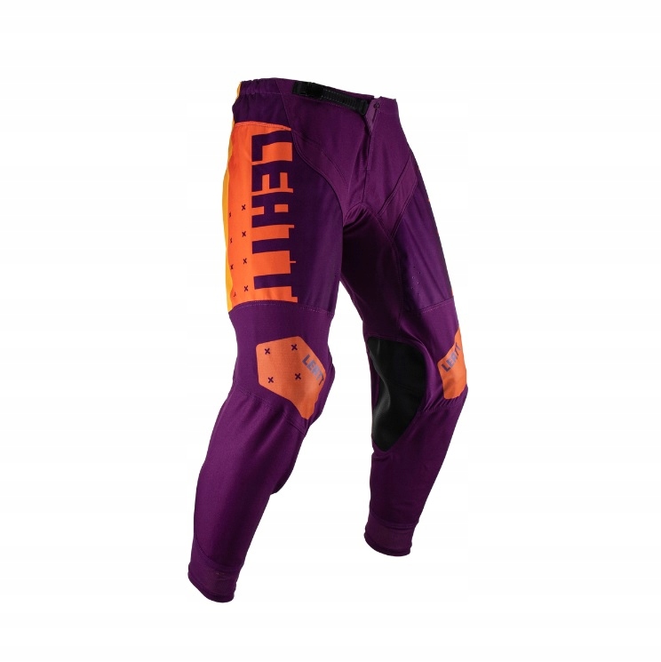 SPODNIE MOTO 4.5 INDIGO KOLOR FIOLETOWY/POMARAŃCZOWY