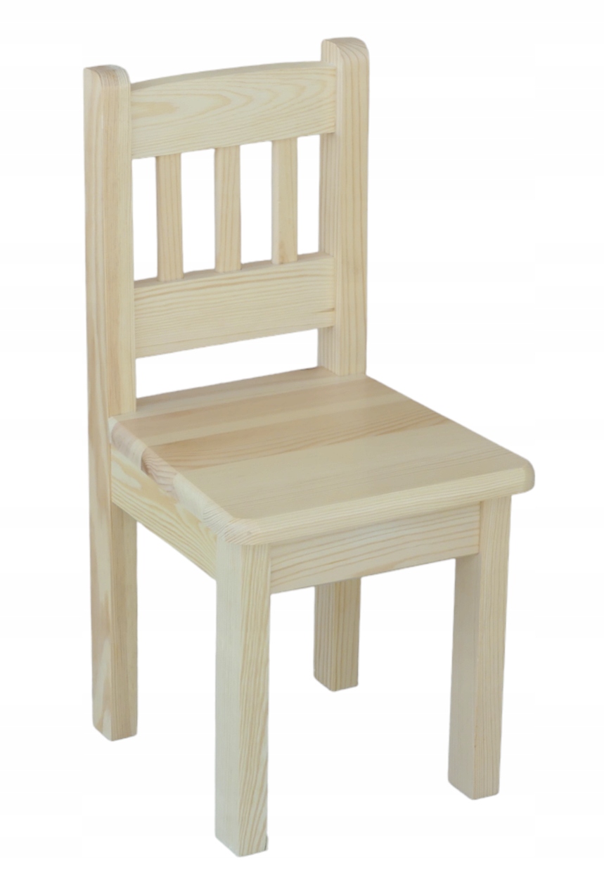 KRZESEŁKO DREWNIANE MAŁE SOSNOWE