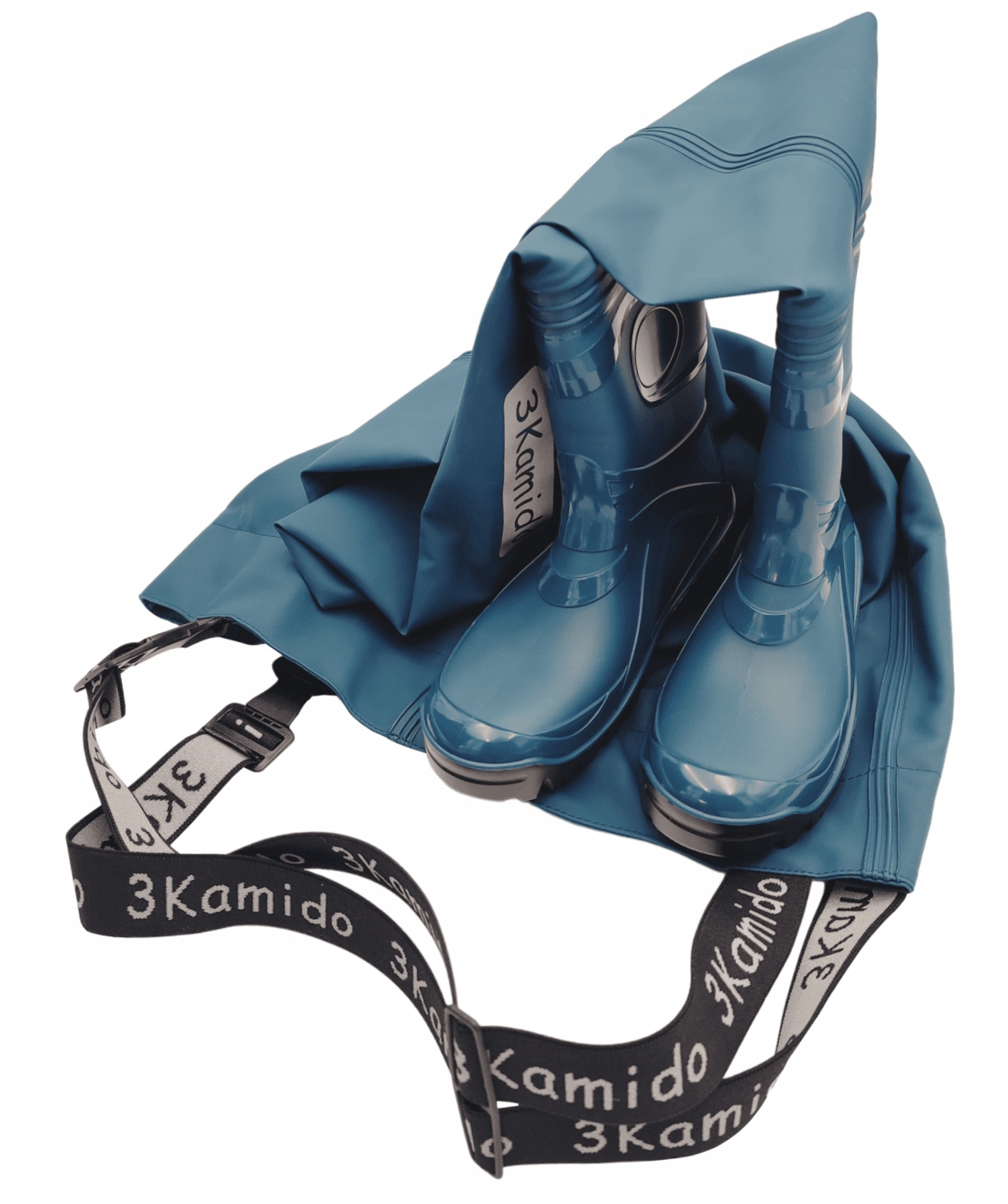 MOCNE SPODNIOBUTY WĘDKARSKIE MŁODZIEŻOWE PVC SZELKI DENIM BLUE 3KAMIDO 41 Rodzaj wysokie (do klatki)
