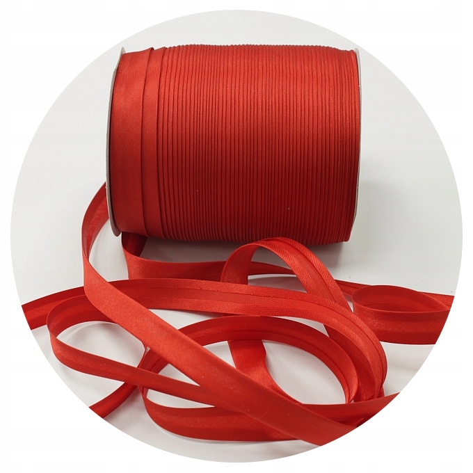 

Lamówka Atłasowa Lamówki 15 mm 130m Czerwony