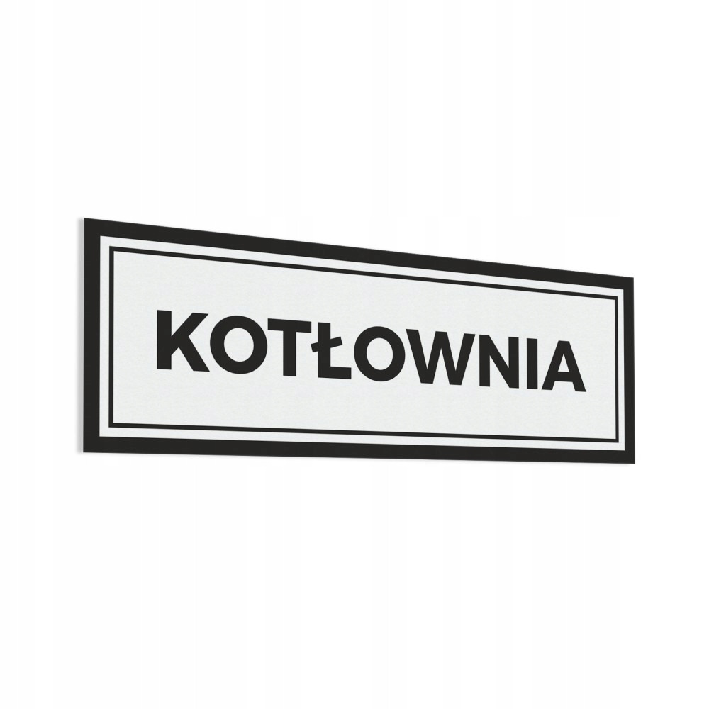 

Naklejka na drzwi Kotłownia 10x30