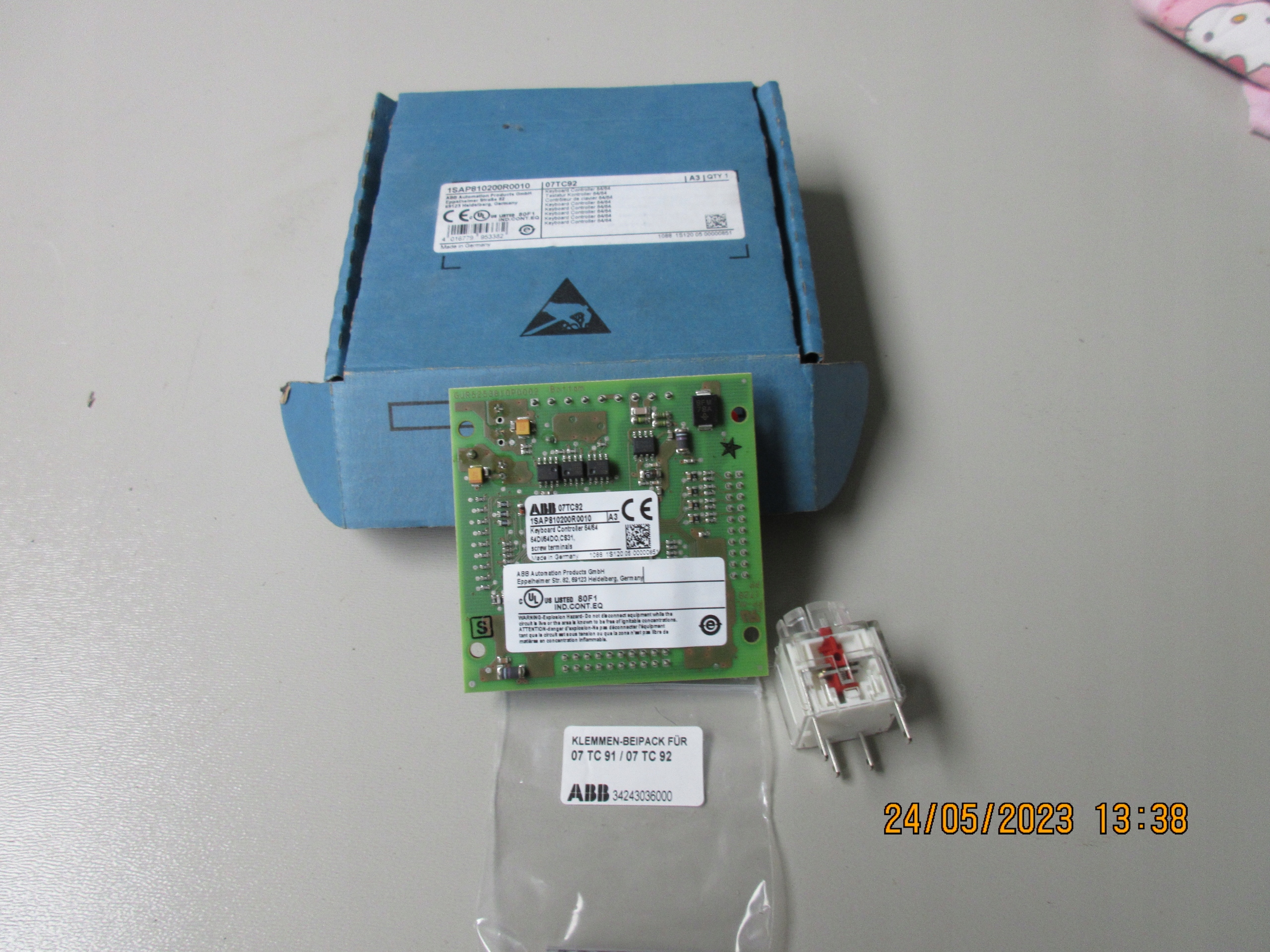 PŁYTKA SCALONA ABB 07TC92 KONTROLER MASZYNY KBA