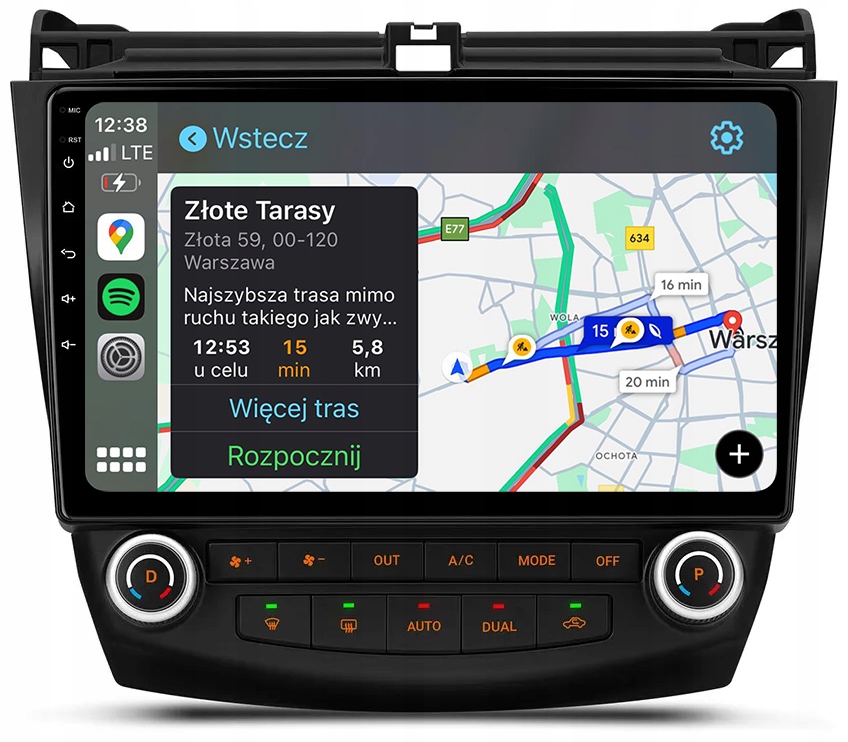 Honda Accord 7 Rádio Navigace Android Apple Carplay Duduauto