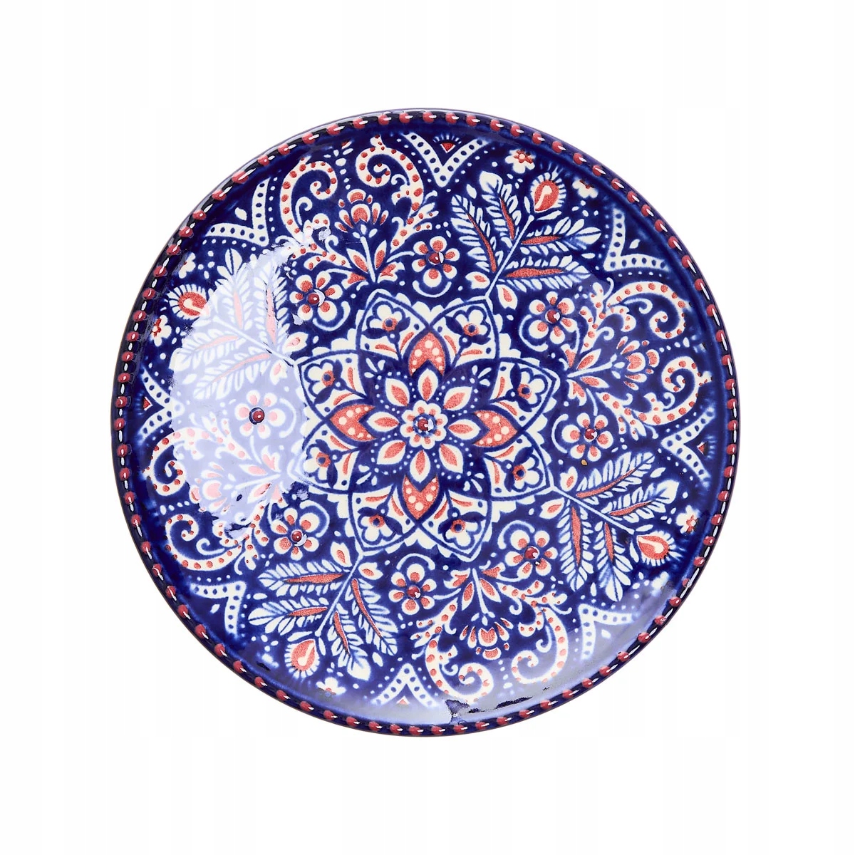 Talerz SANDOS granatowo-bordowy 18 cm HOMLA