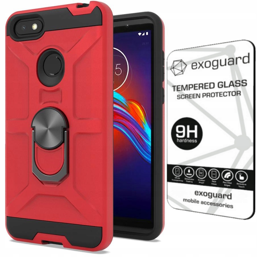 Exoguard Case Etui Pancerne+szkło do Moto E6 Play-Zdjęcie-0