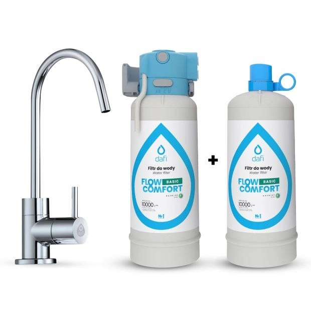 System filtrujący Dafi Flow Comfort 2x Filtr Basic (DC10) kran Alto chrom