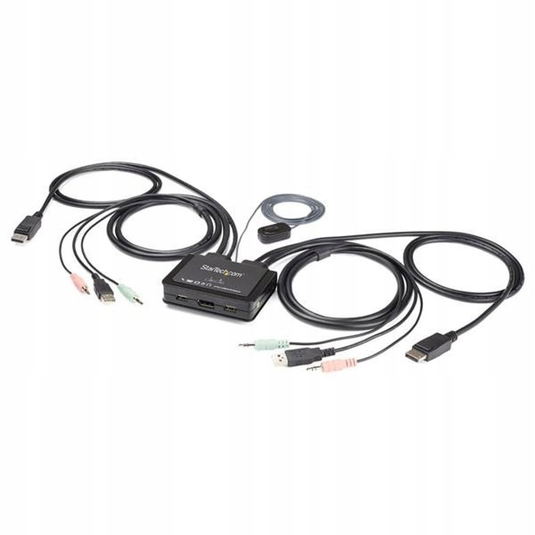 StarTech.com SV211DPUA4K przełącznik Kvm Czarny