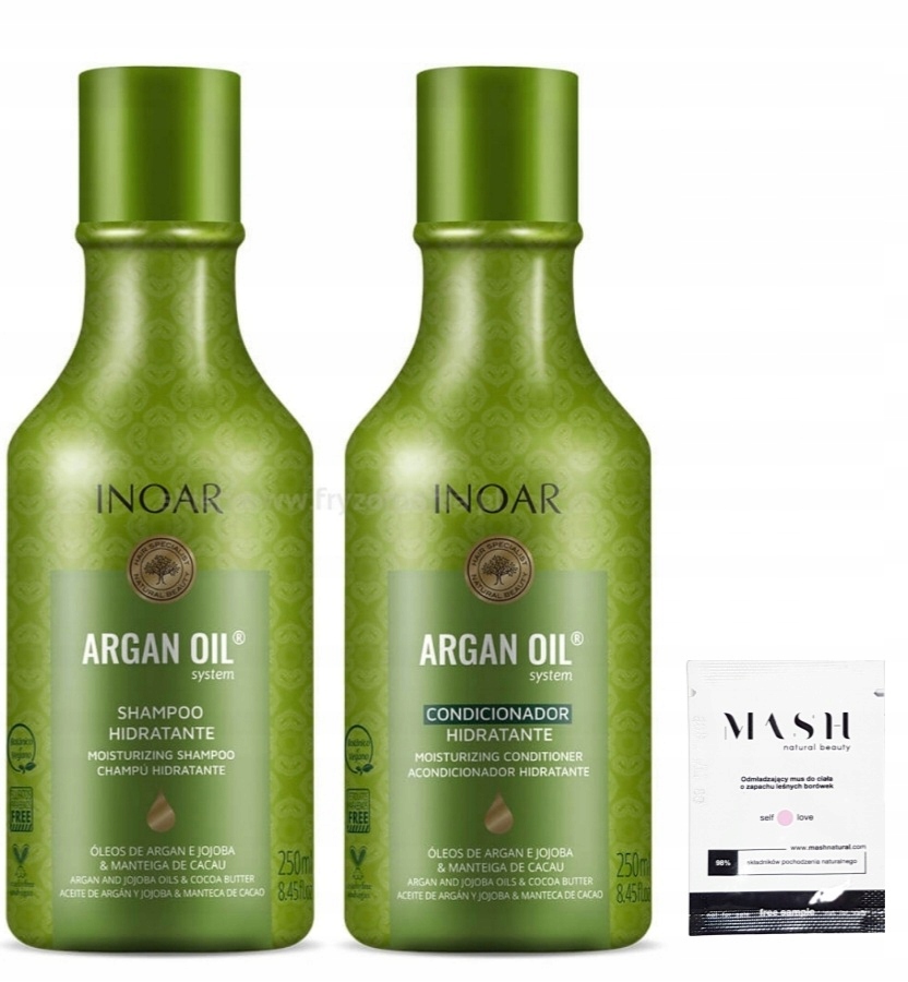 

Inoar Argan Oil Szampon Odżywka po keratynie